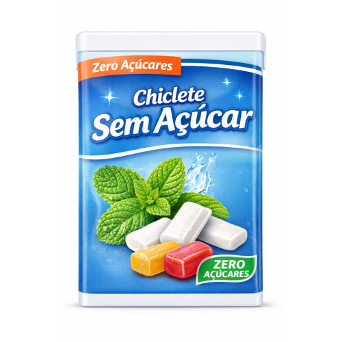 Chiclete Sem Açúcar pack-12