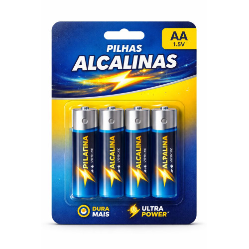 Pilha Alcalina AA pack-8